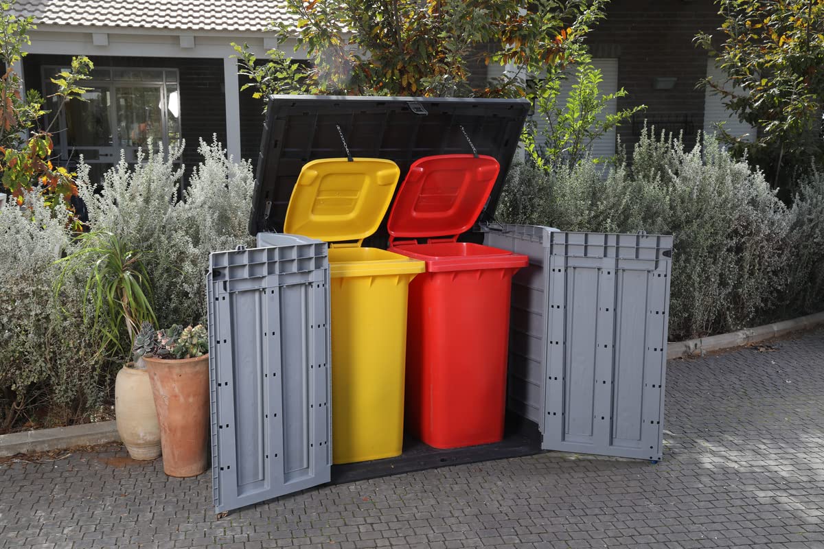 Large Outdoor Garden Storage Shed with Lockable Doors & Weatherproof Design