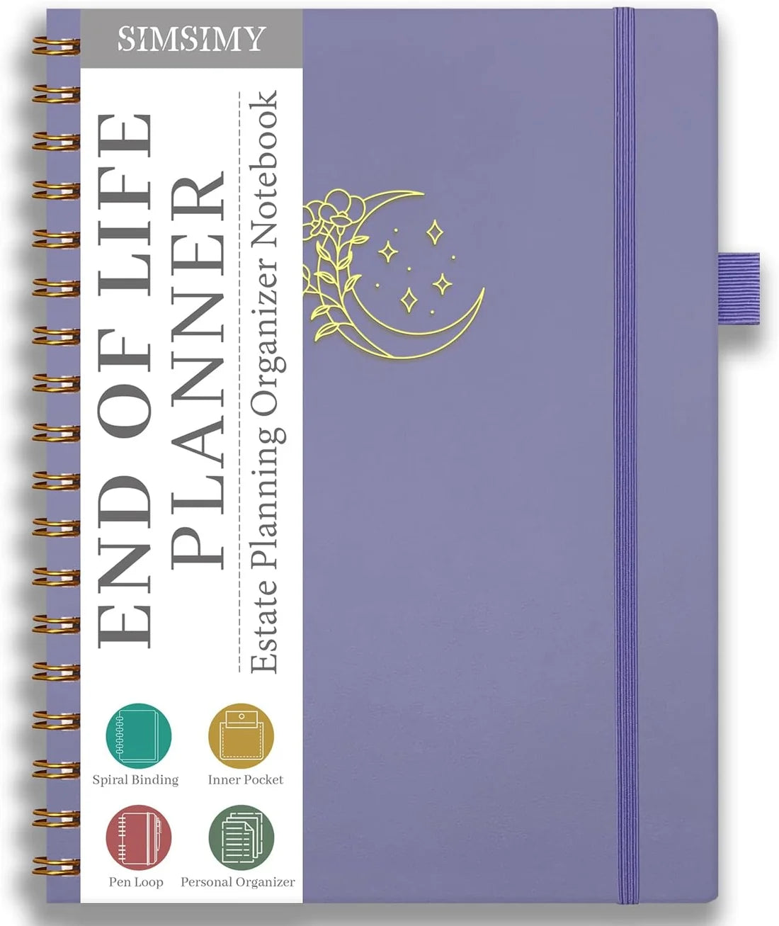 Velora End of Life Planner – Estate Planning & Important Information Organizer | Final Wishes & Legacy Workbook