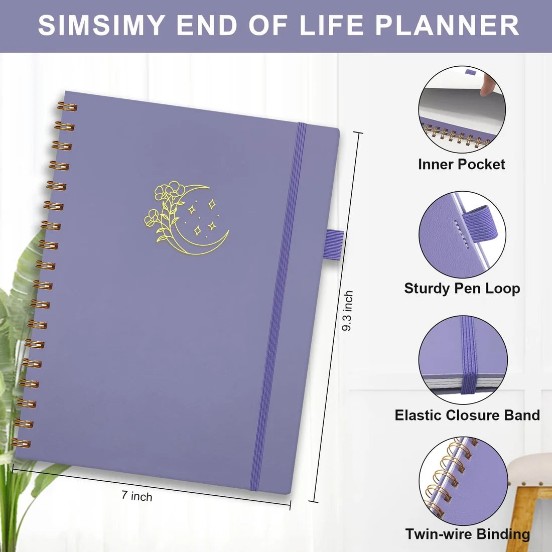 Velora End of Life Planner – Estate Planning & Important Information Organizer | Final Wishes & Legacy Workbook