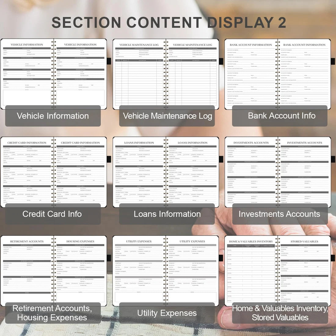 Velora End of Life Planner – Estate Planning & Important Information Organizer | Final Wishes & Legacy Workbook